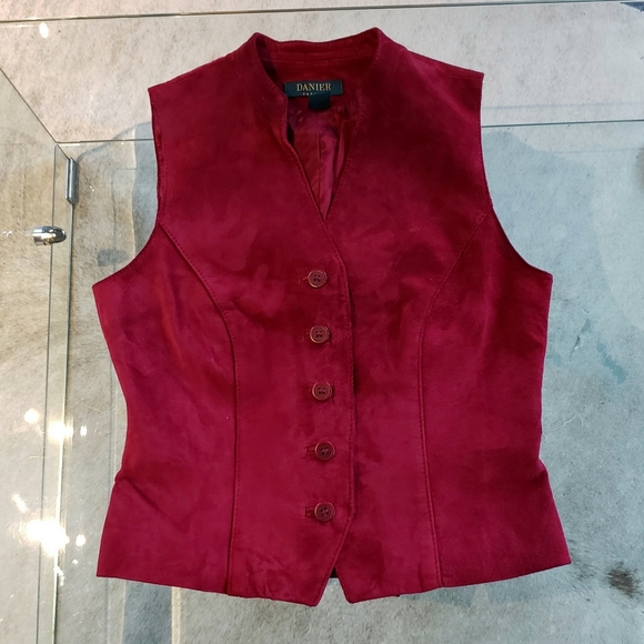 BNWT DANIER Vintage Suede Vest, XS - Picture 2 of 8